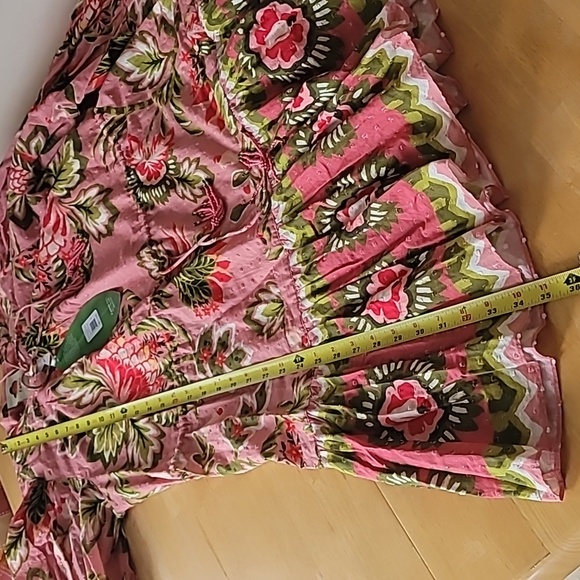 FARM RIO Aura Floral Cotton Skater Mini Dress - Picture 11 of 13